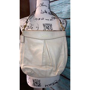 Cream Coach Hobo Shoulder Purse
